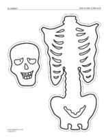 Cut Me Out And Label Skeleton