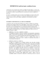 Dıferencıas Medicina Legal Y Medicina Forense