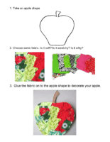 Directions Fabric Apple