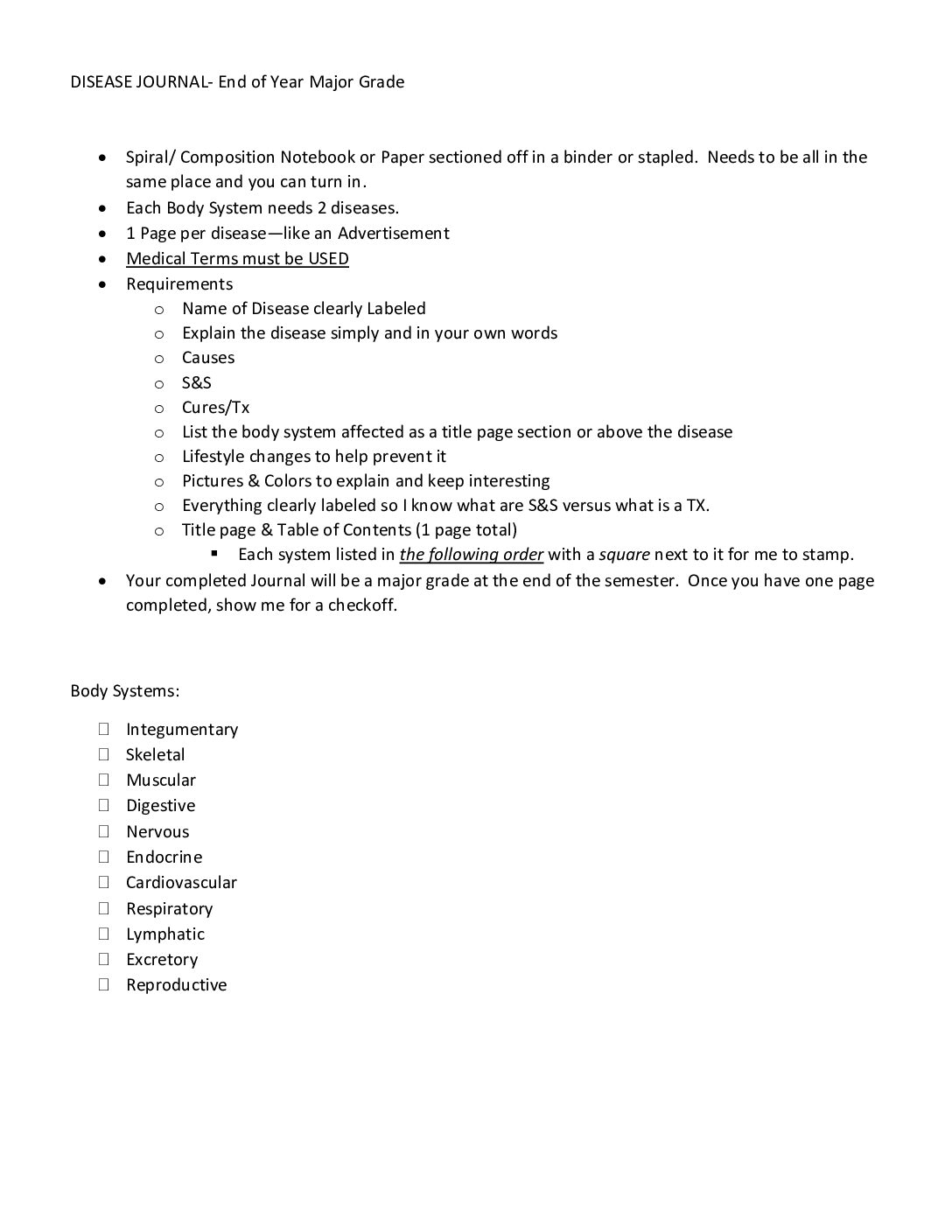 Disease Journal