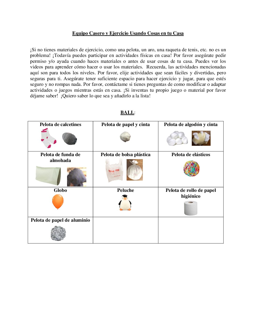 Dıy Equipment And Workouts Spanish
