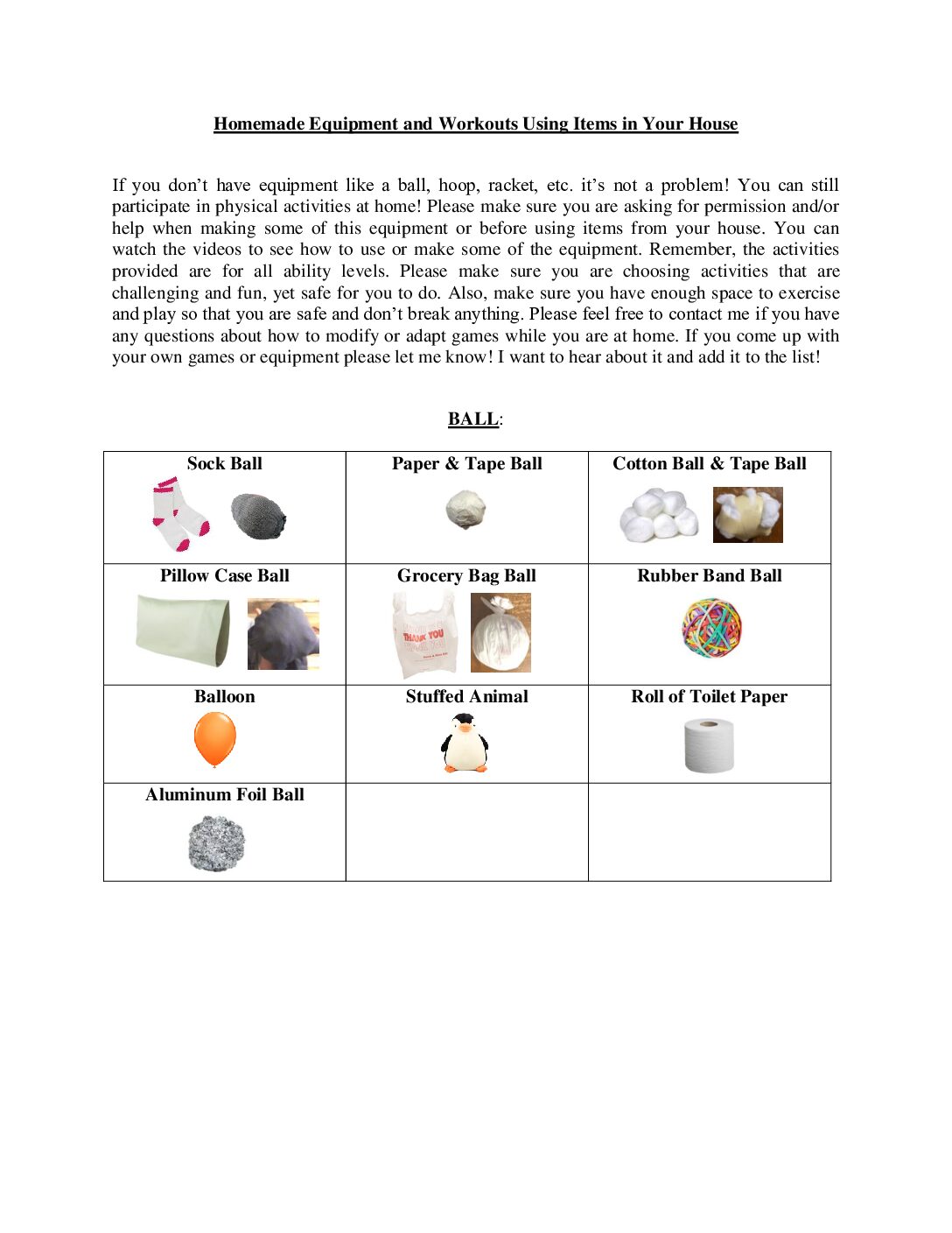 Dıy Equipment And Workouts