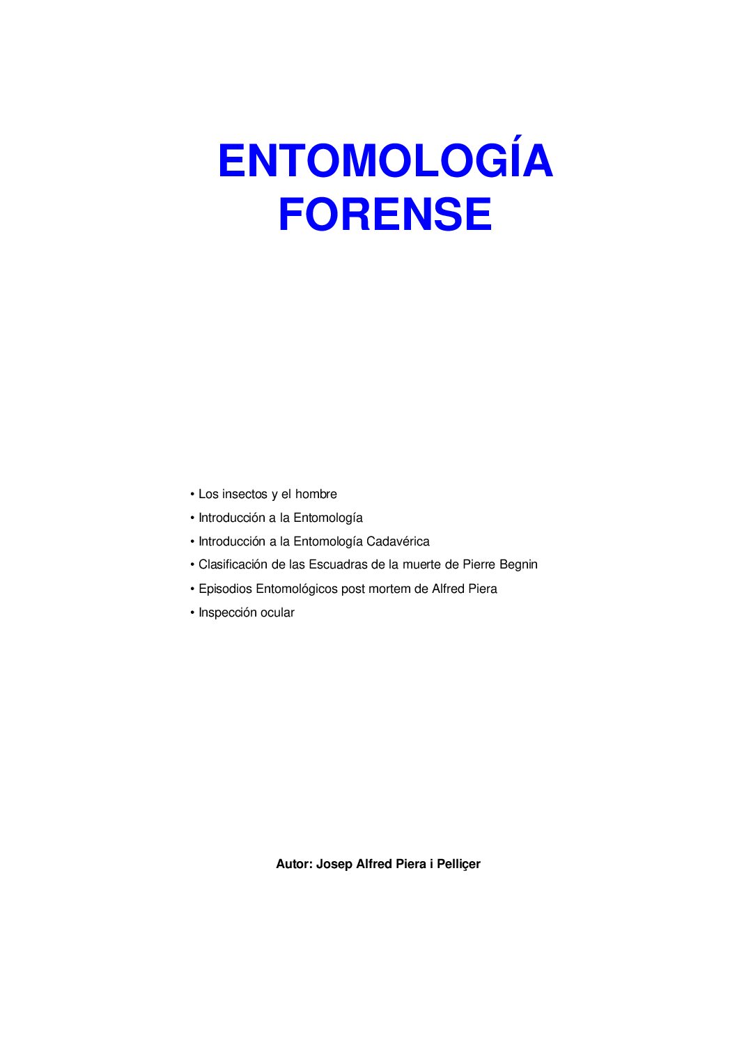 EntomologíA Forense -Estomologia Forense