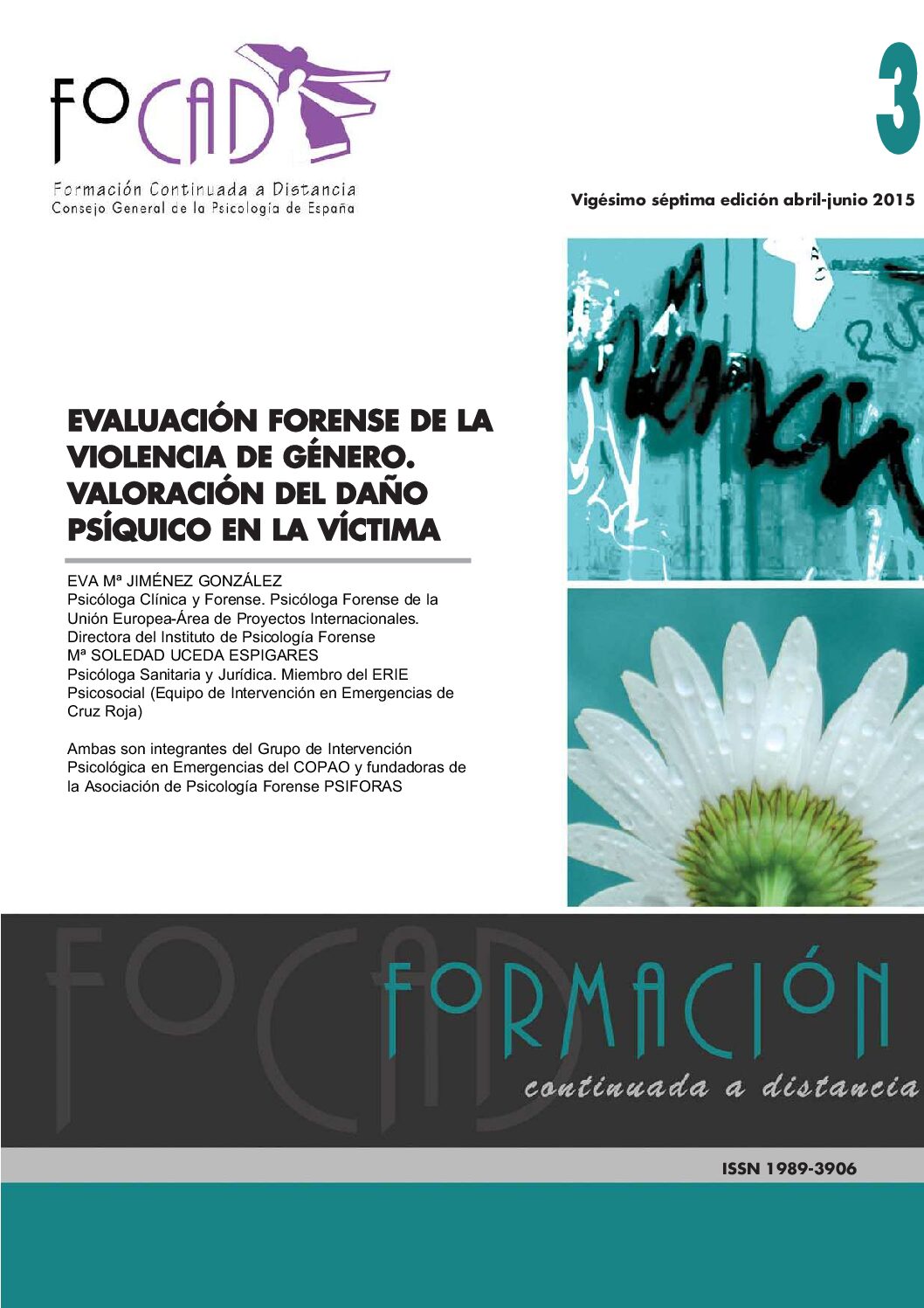 Eval Ua C On Fore Nse De La V Olen C A De Ge-Psicologia Forense