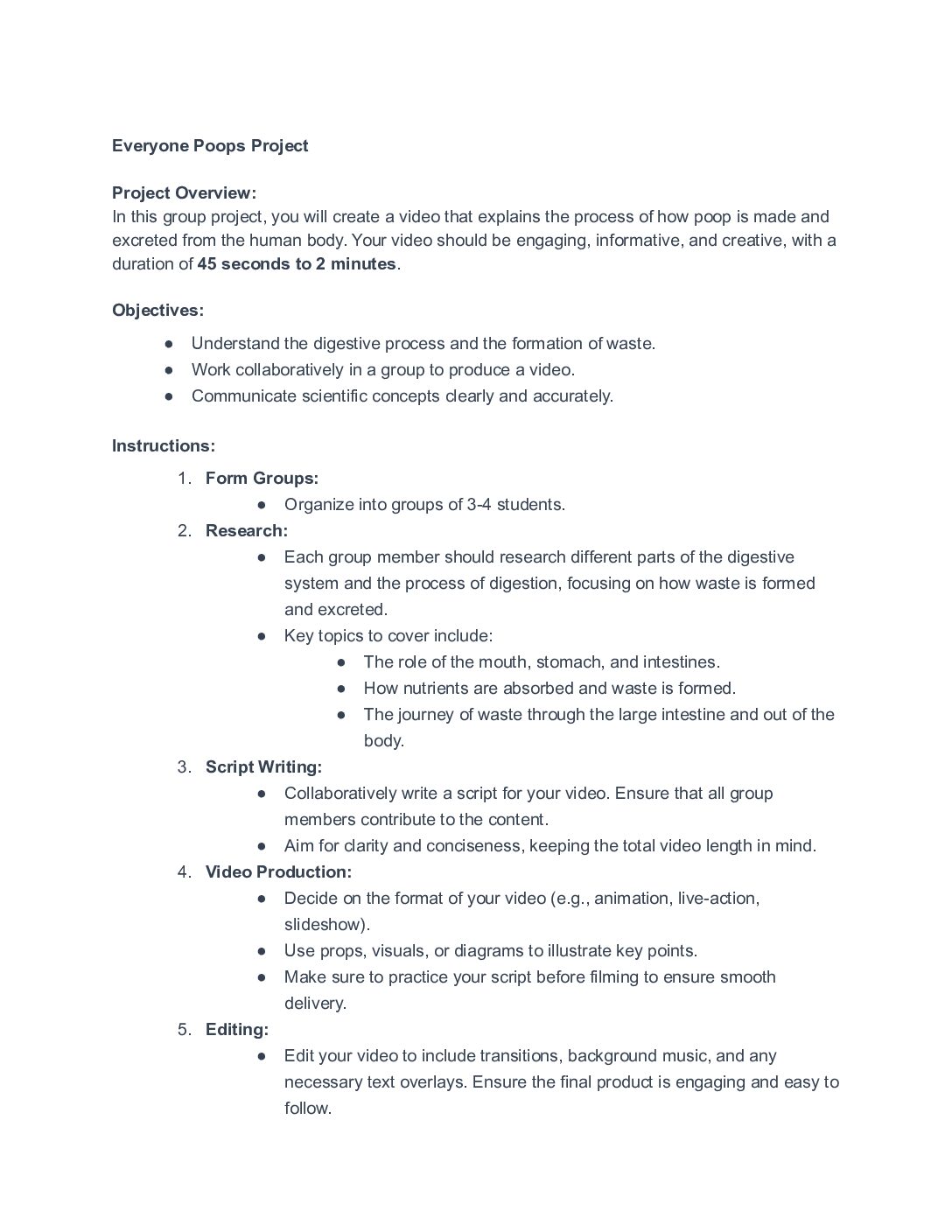 Everyone Poops Project