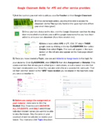 Google Classroom Guide For Service Providers