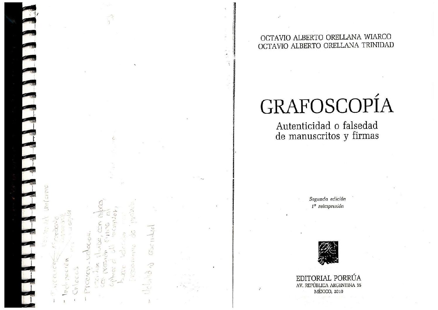 Grafoscopıa Autentıcıdad O Falsedad De Manuscrıtos Y Fırmas Orellana-1-Grafoscopia O Documentologia Forense