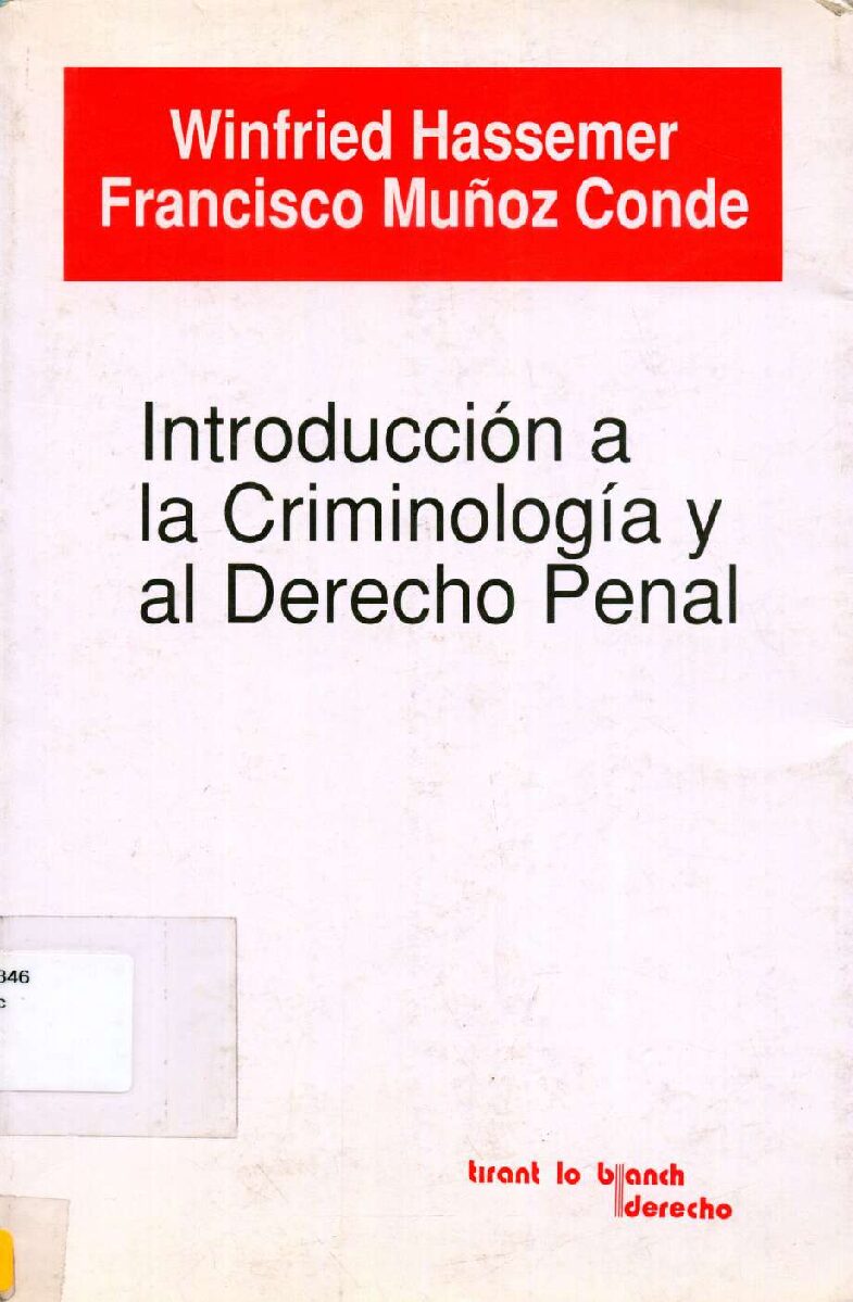 IntroduccióN A La CriminologíA Y El Derecho Penal – Hassemer -Criminologia