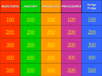 Jeopardy The Skeletal System