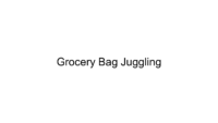 Juggling Grocery Bags
