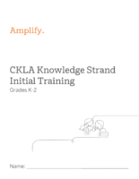 K 2 Initial Training Knowledge