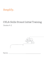 K 2 Initial Training Skills