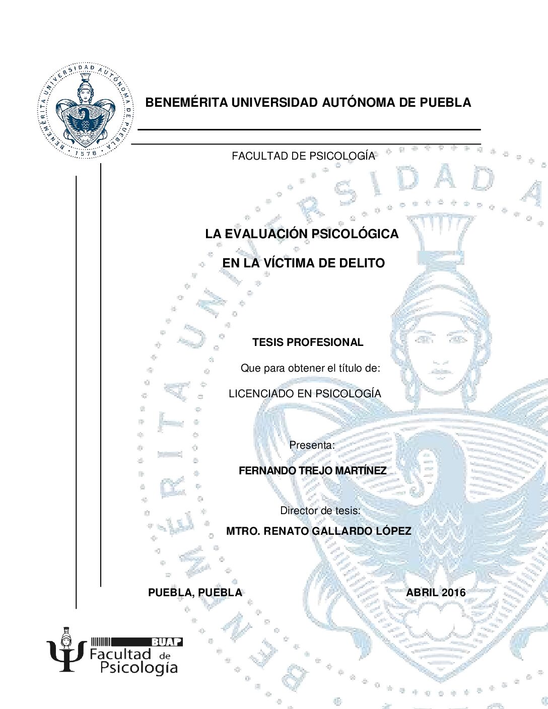 La Eval Ua C On Ps Colog Ca En La V Ct Ma-Psicologia Forense