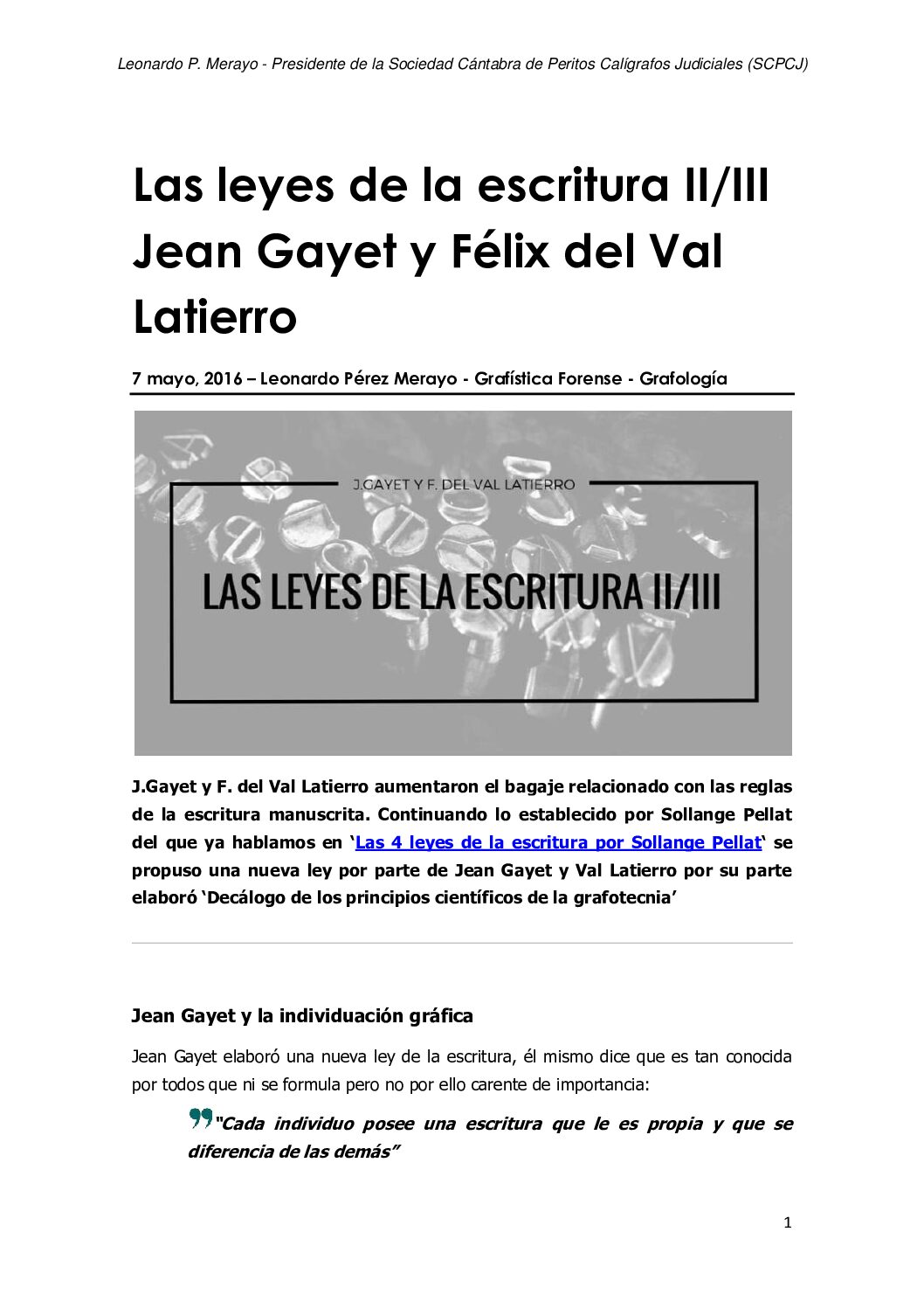 Las Leyes De- La Esc Rit Ura I-Grafoscopia O Documentologia Forense