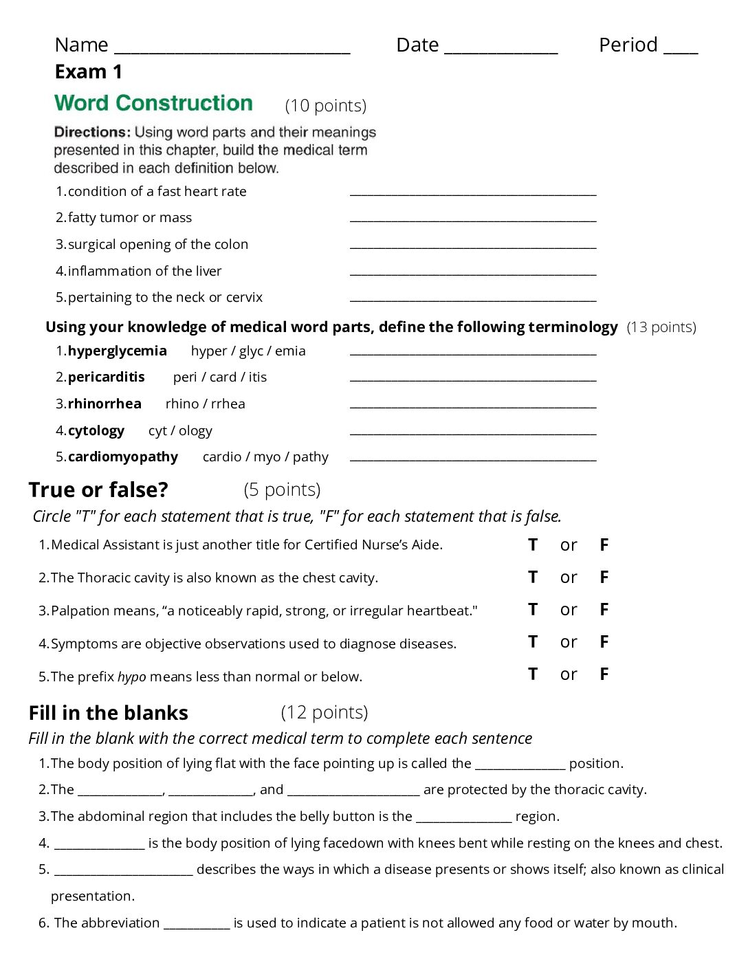 Lesson Exam