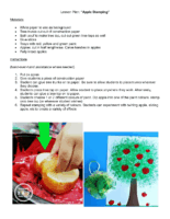 Lesson Plan Apple Stamping