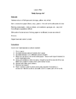 Lesson Plan Batty Sponge Art