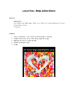 Lesson Plan Bingo Dabber Hearts