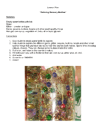 Lesson Plan Calming Sensory Bottles