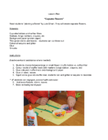 Lesson Plan Cupcake Flowers