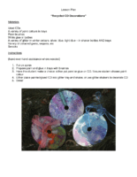 Lesson Plan Recycled Cd Decorations