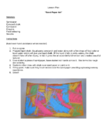 Lesson Plan Sandpaper Art