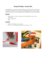 Lesson Plan Scrape Painting