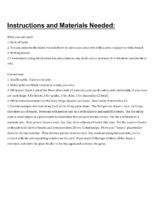 Luck Of The Draw Example, İnstructions, And Materials