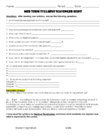 Mt Syllabus Scavenger Hunt