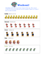Paw Patrol Workout 1