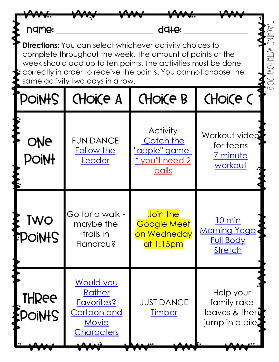 Peopel Choice Board Oct 12 14