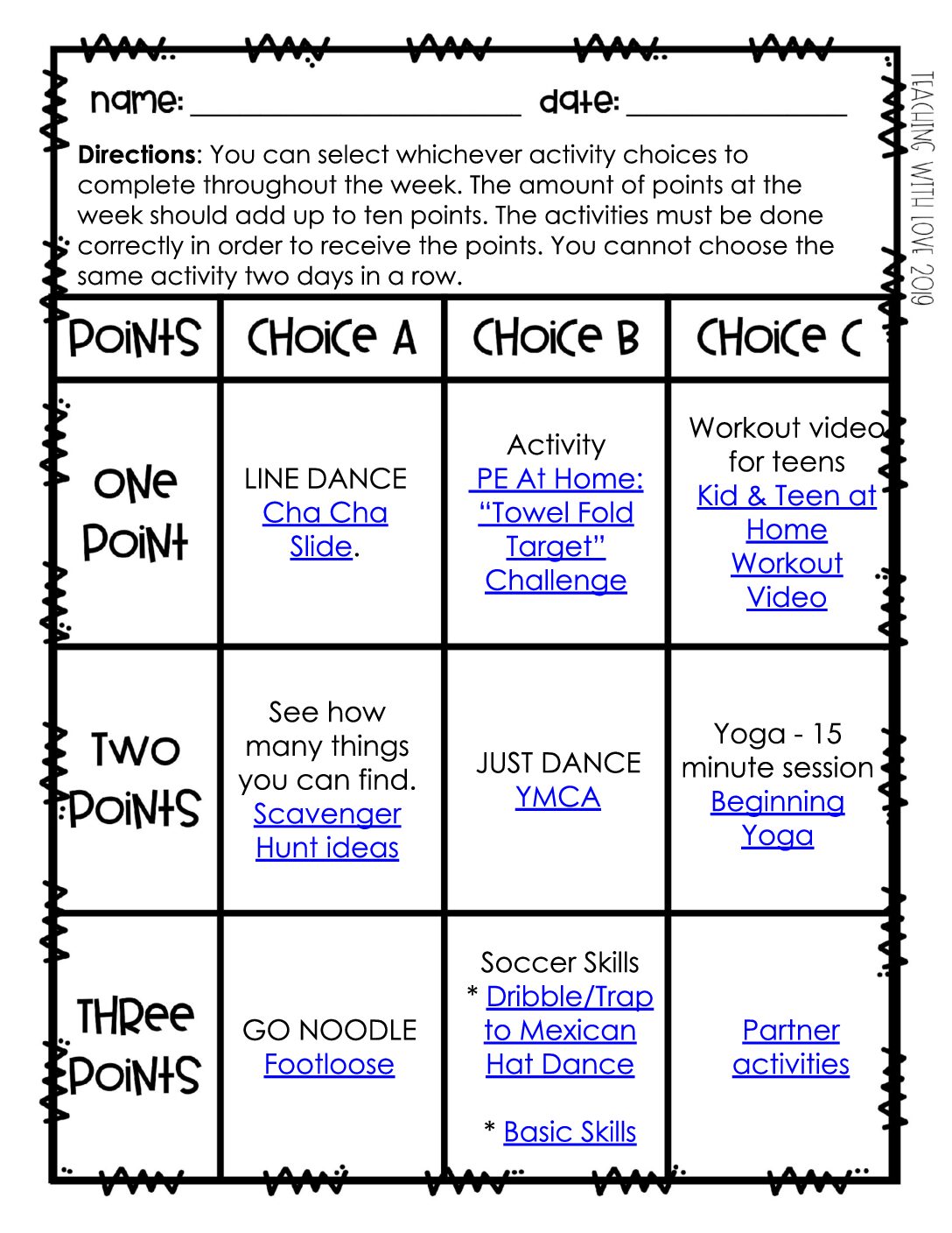 Peopel Choice Board September 28 Oct