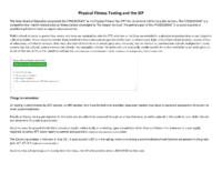 Physical Fitness Testing and the IEP