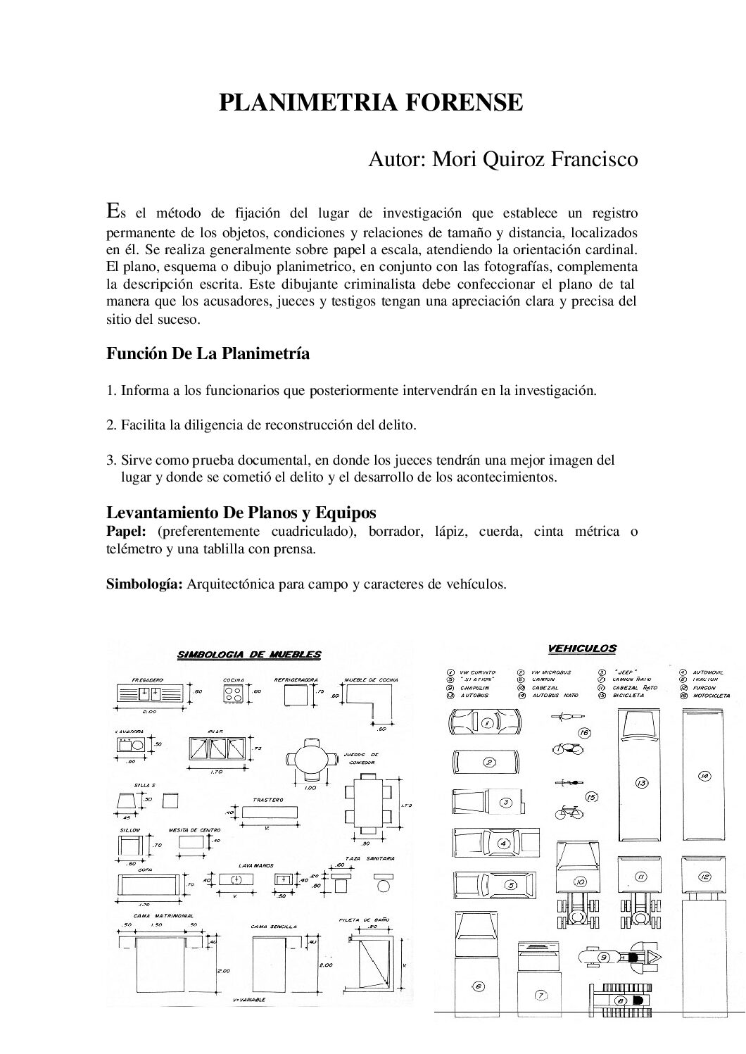 Planimetria Forense