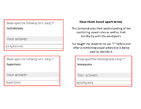Question Examples For Word Parts Quiz