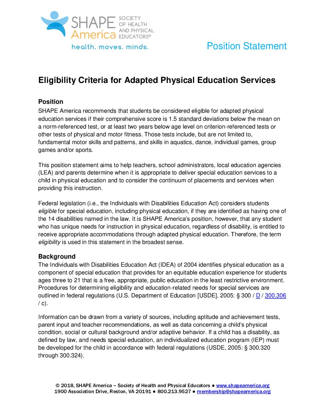 Shape Eligibility Criteria For Adapted Pe Rebranded Final