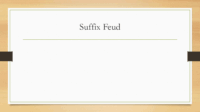Suffix Feud