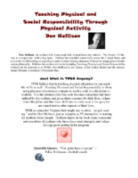 Teaching Physical And Social Responisbility Through Pa (Hellison)