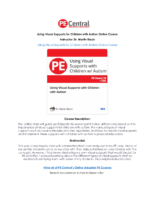 Using Visual Supports For Children With Asd Online Course Flier 4 24 2020