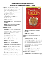 Vocab world of humphrey