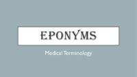 Week Eponyms Ppt