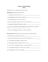 Word Building Pt 2 Key