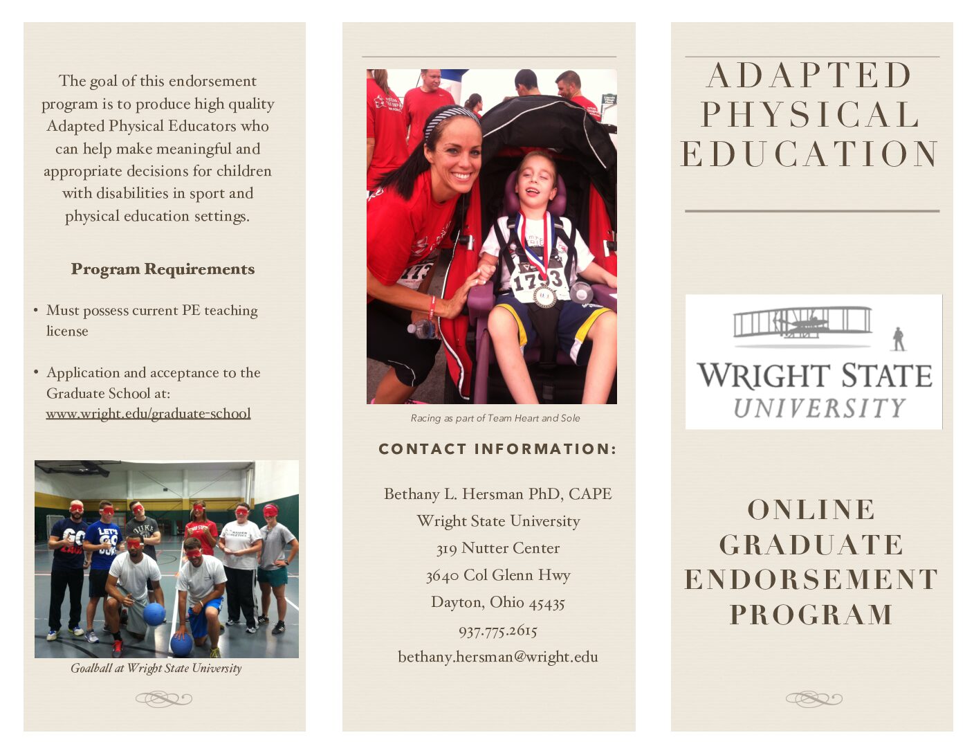 Wright State University Ape Brochure