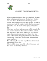 Albert Goes To School