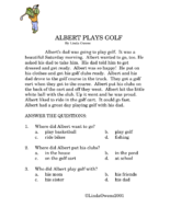 Albert Plays Golf