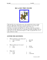 Bo And The Snow