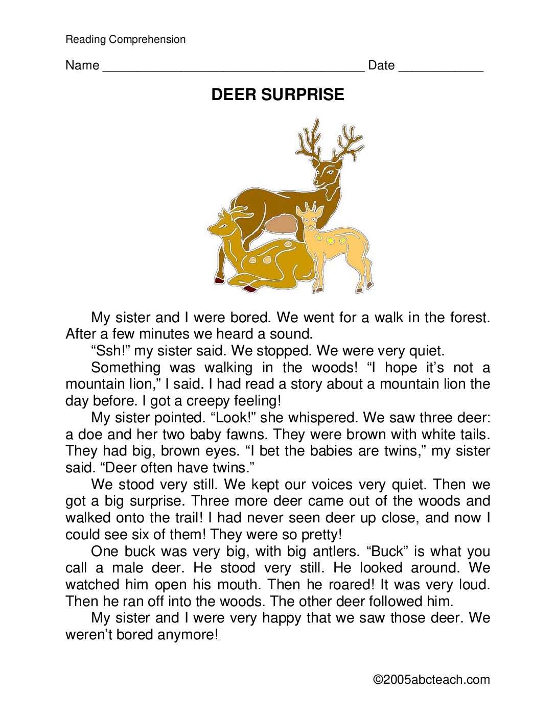 Deer Surprise