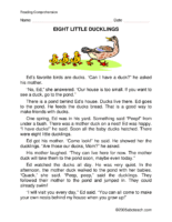 Eight Little Ducklings