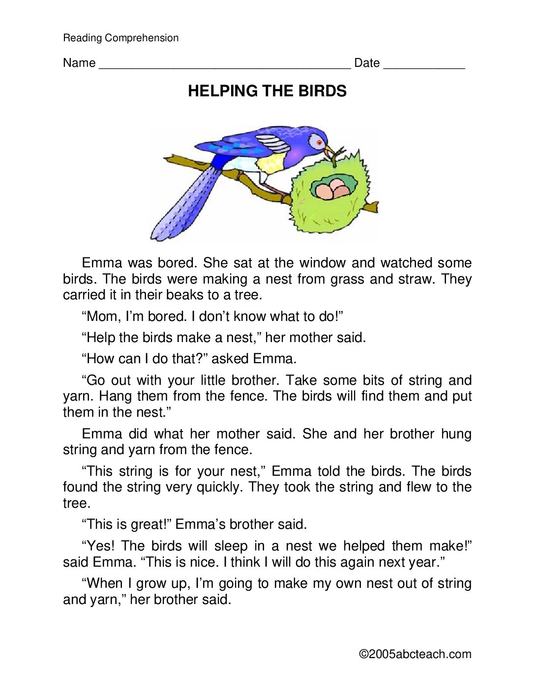 Helping The Birds