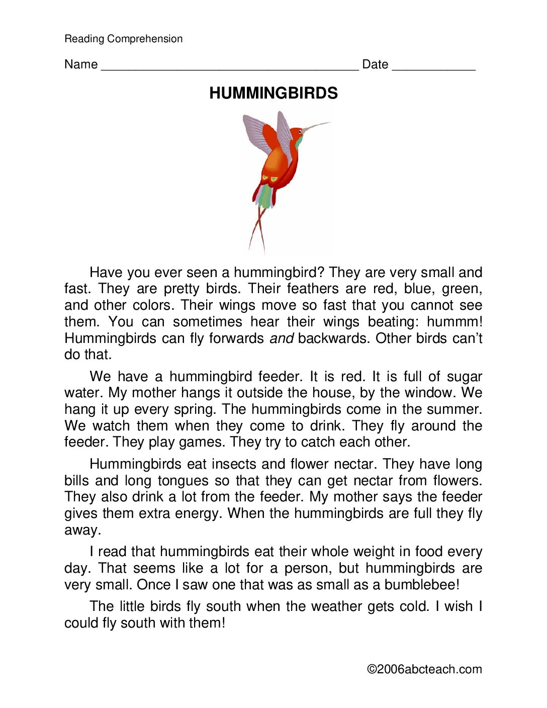 Hummingbirds